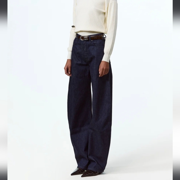 SAME Los Angeles The Barrel Jean Deep Indigo 28 $498 Instore 100%Japanese Denim - Picture 4 of 11